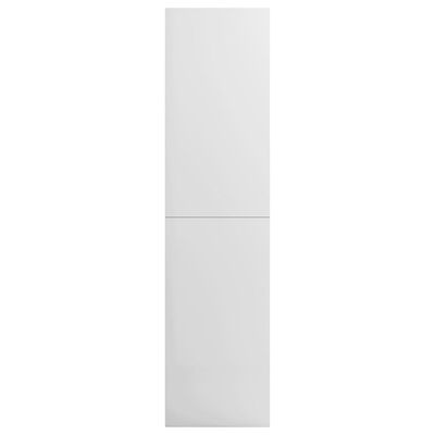 vidaXL خزانة ملابس أبيض لامع 100×50×200 سم خشب مضغوط