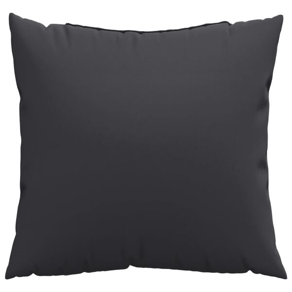 vidaXL 314360 vidaXL Throw Pillows 4 pcs Black 60x60 cm Fabric
