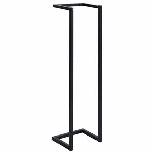 vidaXL حامل مناشف أسود 25&times;20&times;95 سم حديد