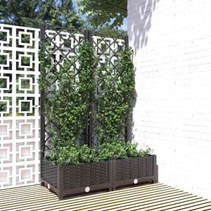 vidaXL حديقة أسود 80 x 40 x 121.5 cm