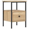 vidaXL Bedside Cabinet Sonoma Oak 34x36x50 cm Engineered Wood - Untranslated
