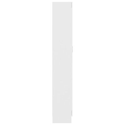 vidaXL خزانة كتب أبيض 82.5×30.5×185.5 سم خشب حبيبي