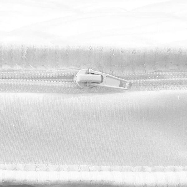 vidaXL لبادة مرتبة 160&times;200 سم بيض إسفنج بارد 6 سم