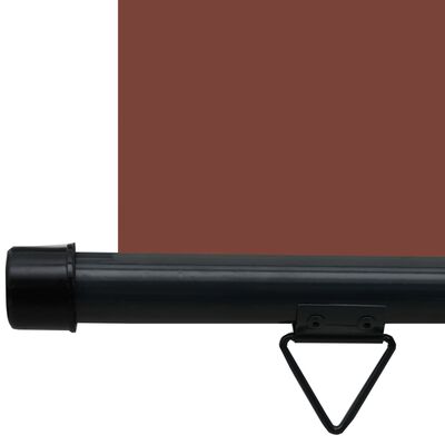 vidaXL مظلة شرفة جانبية 65×250 سم بني