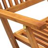 vidaXL طقم سفرة للحديقة قابل للطي 7 قطع خشب أكاسيا صلب