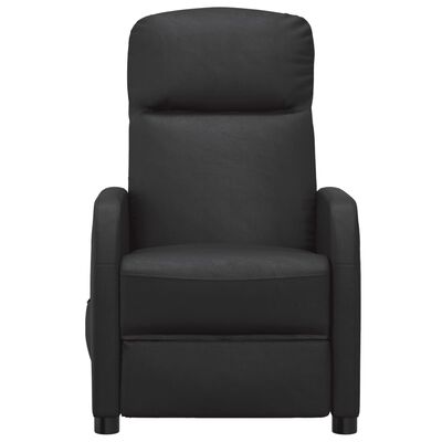 vidaXL كرسي قابل للإمالة جلد صناعي أسود