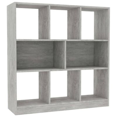 vidaXL 802097 vidaXL Book Cabinet Concrete Grey 97,5x29,5x100 cm Chipboard (US only)