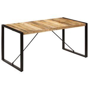 vidaXL طاولة طعام 160&times;80&times;75 سم خشب مانجو صلب