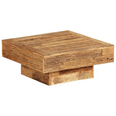 vidaXL طاولة قهوة خشب صلب مستصلح 70×70×30 سم