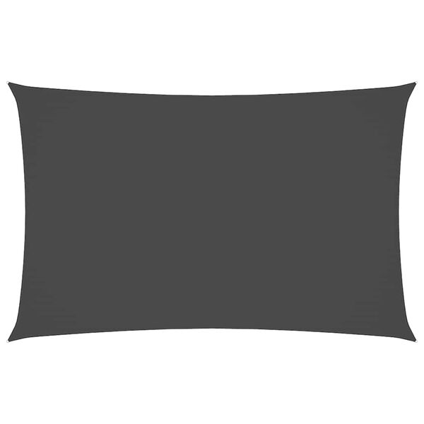 vidaXL مظلة شراعية قماش أكسفورد مستطيلة 2&times;5 م أنثراسيت