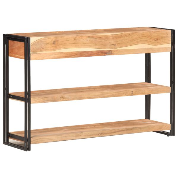 vidaXL خزانة جانبية 120×30×75 سم خشب أكاسيا صلب