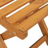 vidaXL كرسي حديقة 4 pcs زيت طبيعي 40 x 42 x 85 سم خشب الأكاسيا الصلب