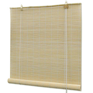vidaXL ستائر دوارة خيزران طبيعي 80&times;160 سم