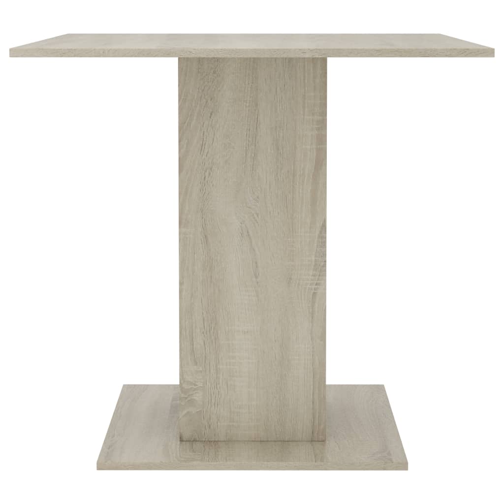 vidaXL طاولة سفرة سونوما اوك 80×80×75 سم خشب مضغوط