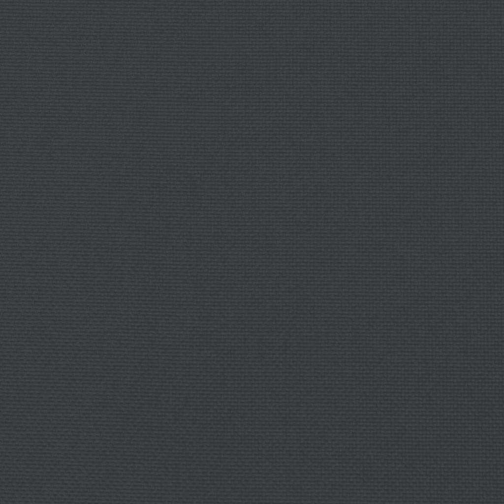 vidaXL وسادة كرسي تشمس أسود 200×70×3 سم قماش