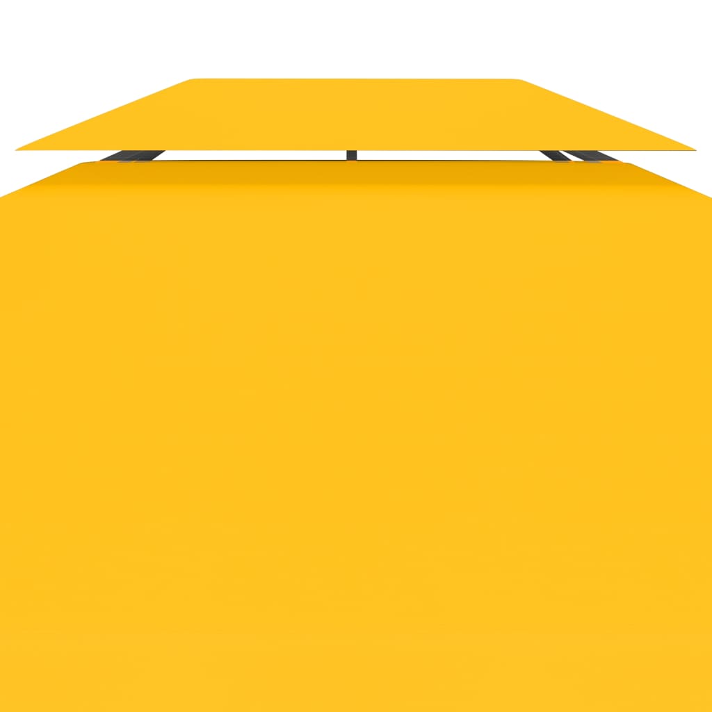 vidaXL غطاء جازيبو علوي ذو طبقتين 310 جرام/م² 4×3 م أصفر