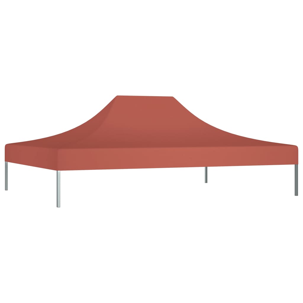 vidaXL سقف خيمة حفلات 4×3 م قرميدي 270 جم/م²