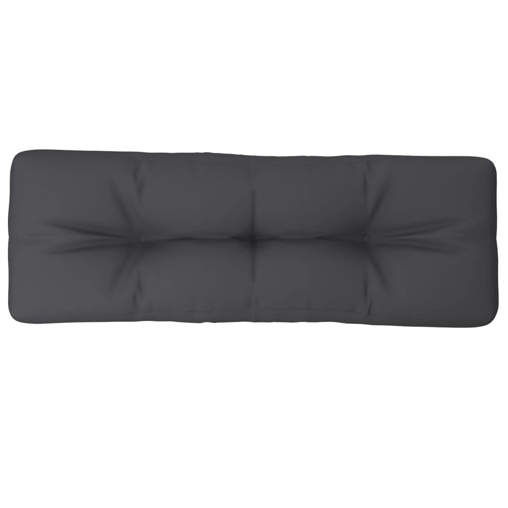 vidaXL وسادة أريكة باليت أنثراسيت 120×40×10 سم