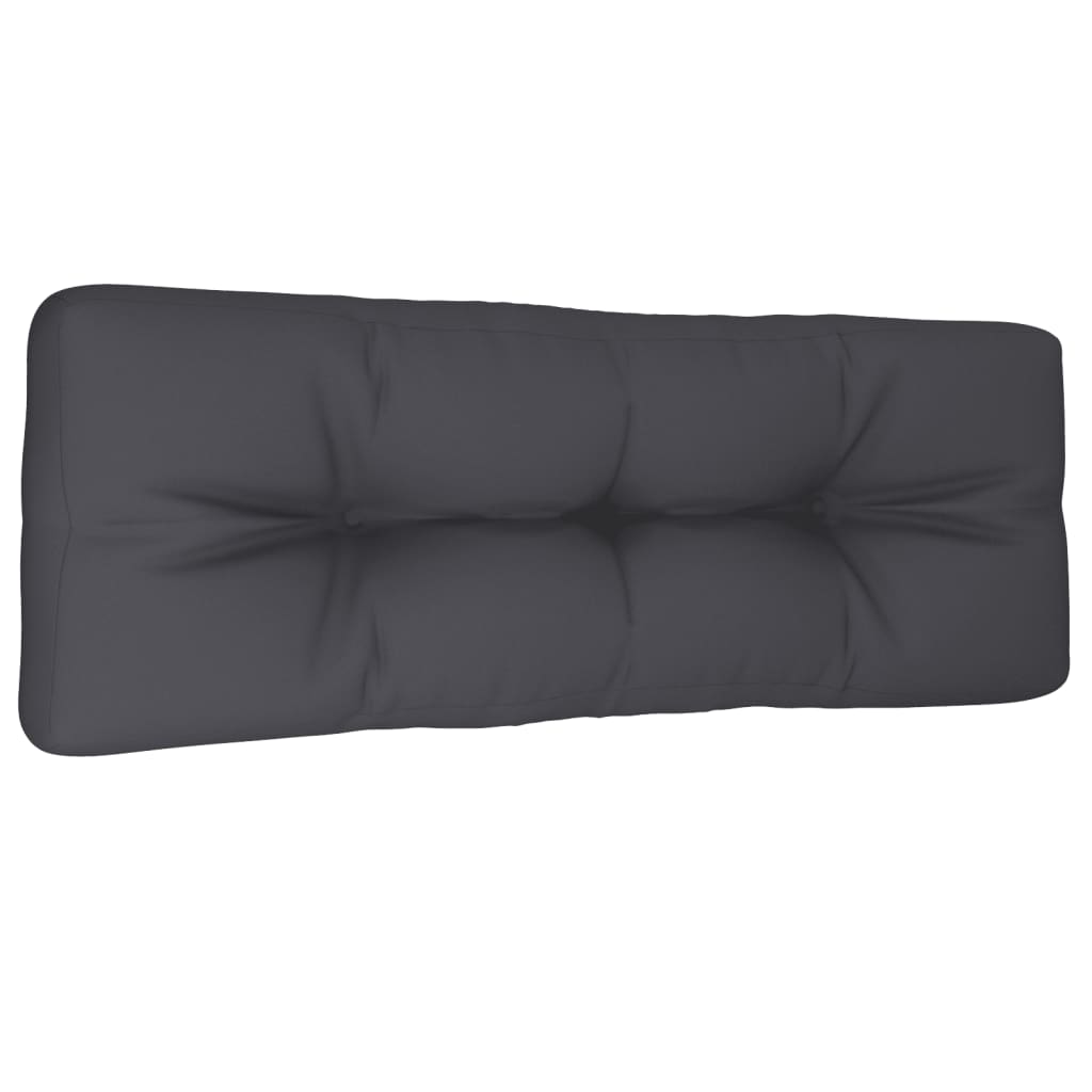 vidaXL وسادة أريكة باليت أنثراسيت 120×40×10 سم