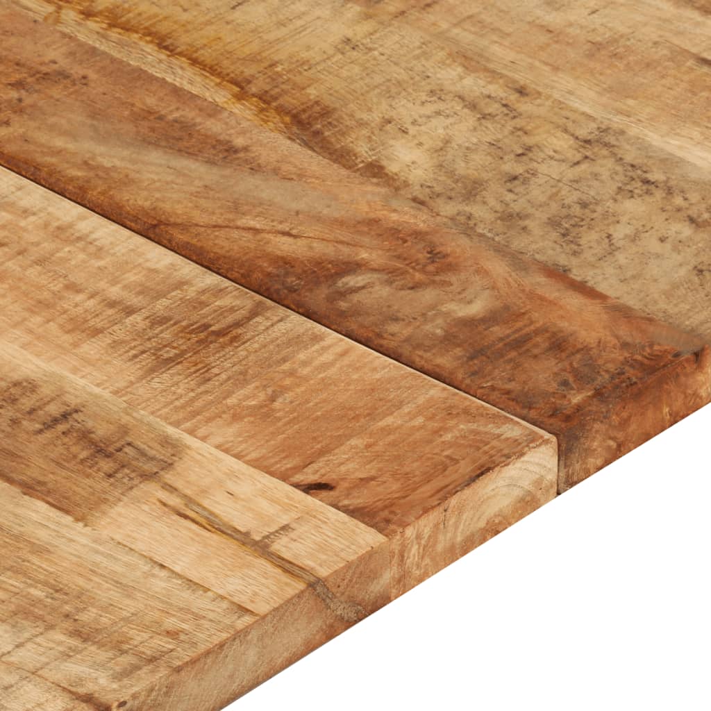 vidaXL سطح طاولة دائري خشب مانجو صلب 25-27 مم 120×60 سم