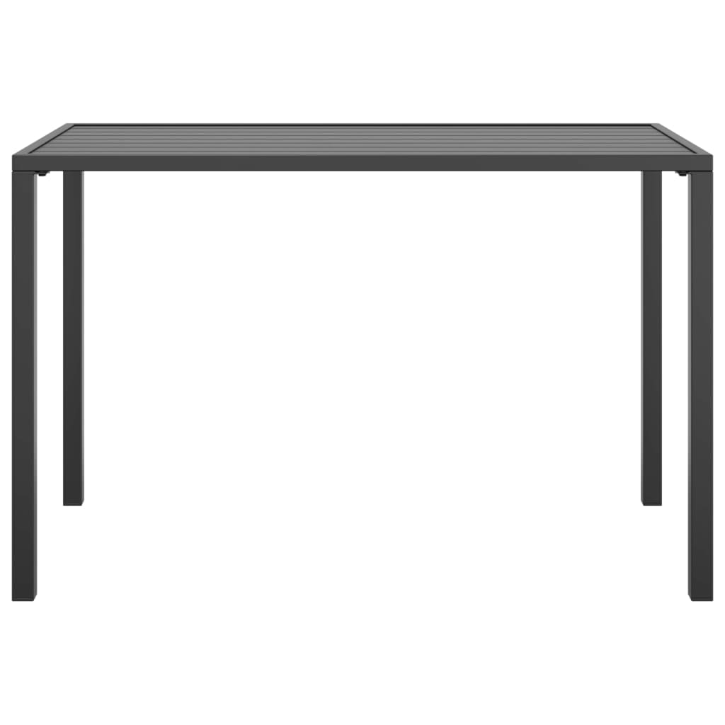 vidaXL طاولة سفرة حديقة أنثراسيت 110×54×70 سم فولاذ