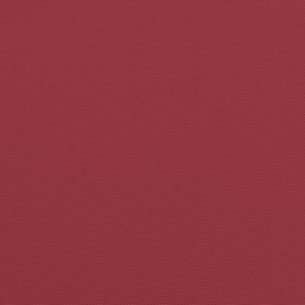 vidaXL وسادة أريكة طبليات أحمر خمري 80×40×10 سم