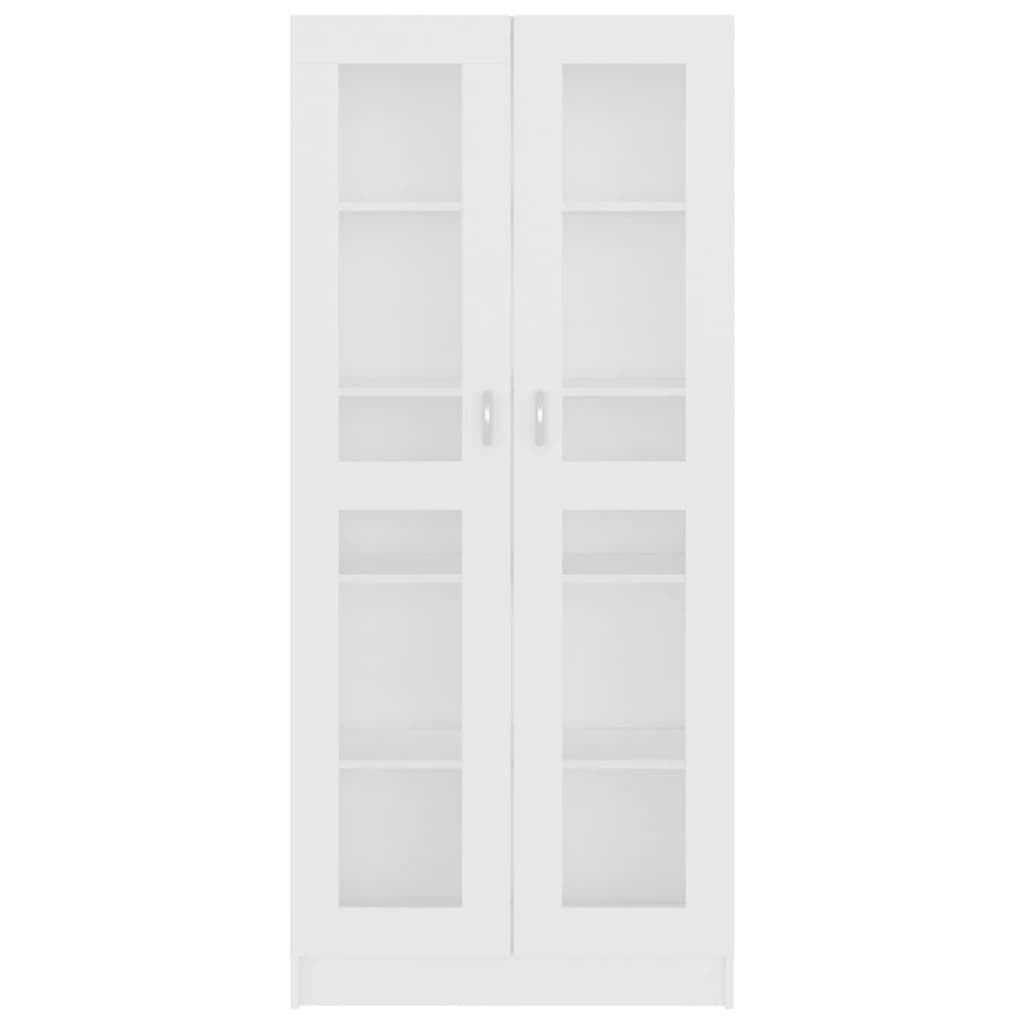 vidaXL حزانة عرض أبيض 82.5×30.5×185.5 سم خشب حبيبي