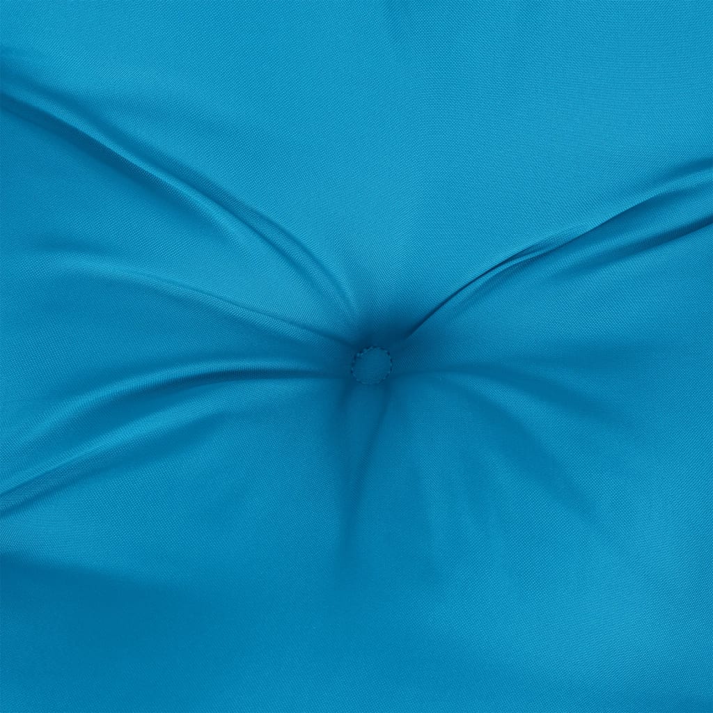 vidaXL وسائد بنش حديقة 2 ق أزرق فاتح 180×50×7 سم قماش أكسفورد