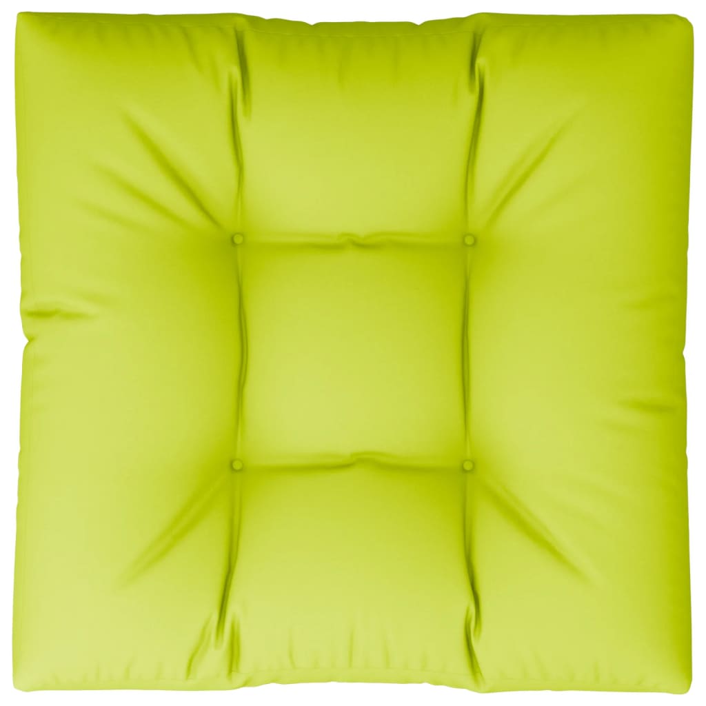 vidaXL وسادة أريكة طبليات أخضر ساطع 80×80×10 سم