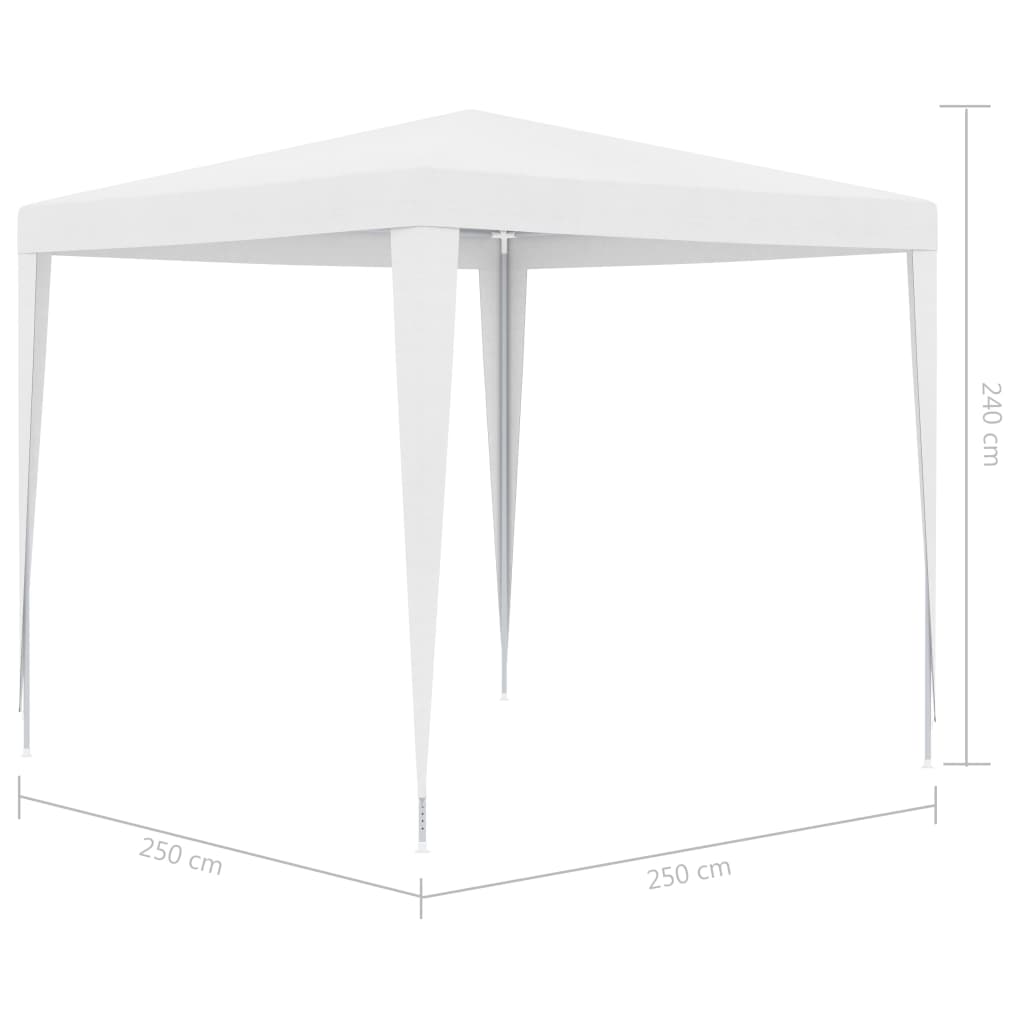 vidaXL خيمة حفلات 2.5×2.5 م أبيض