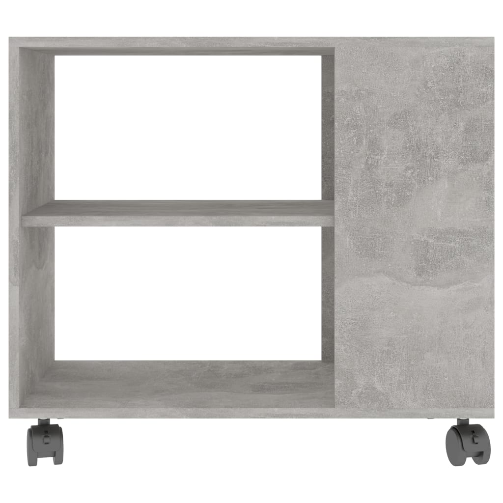 vidaXL طاولة جانبية رمادي أسمنتي 70×35×55 سم خشب صناعي