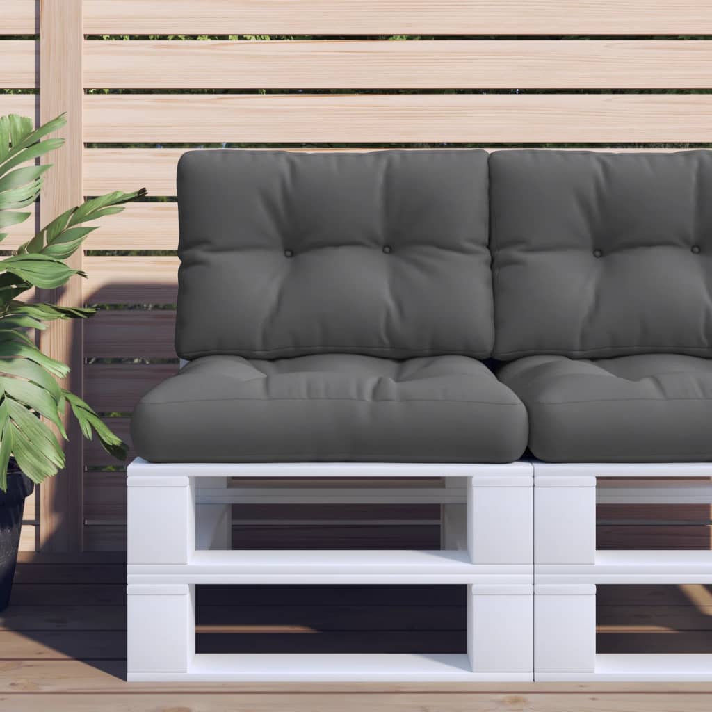 vidaXL وسادة أريكة طبلية أنثراسيت 50×40×10 سم