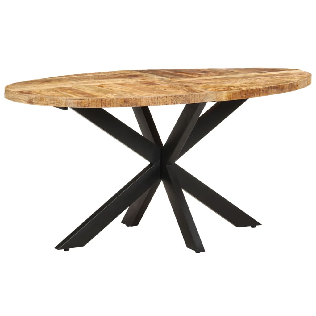 vidaXL طاولة سفرة 160×90×75 سم خشب مانجو خشن