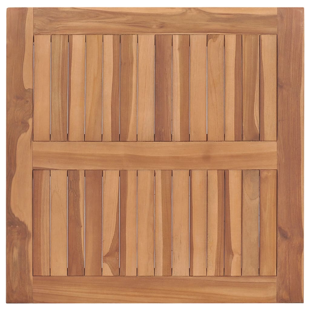 vidaXL طاولة سفرة حديقة 85×85×75 سم خشب ساج صلب