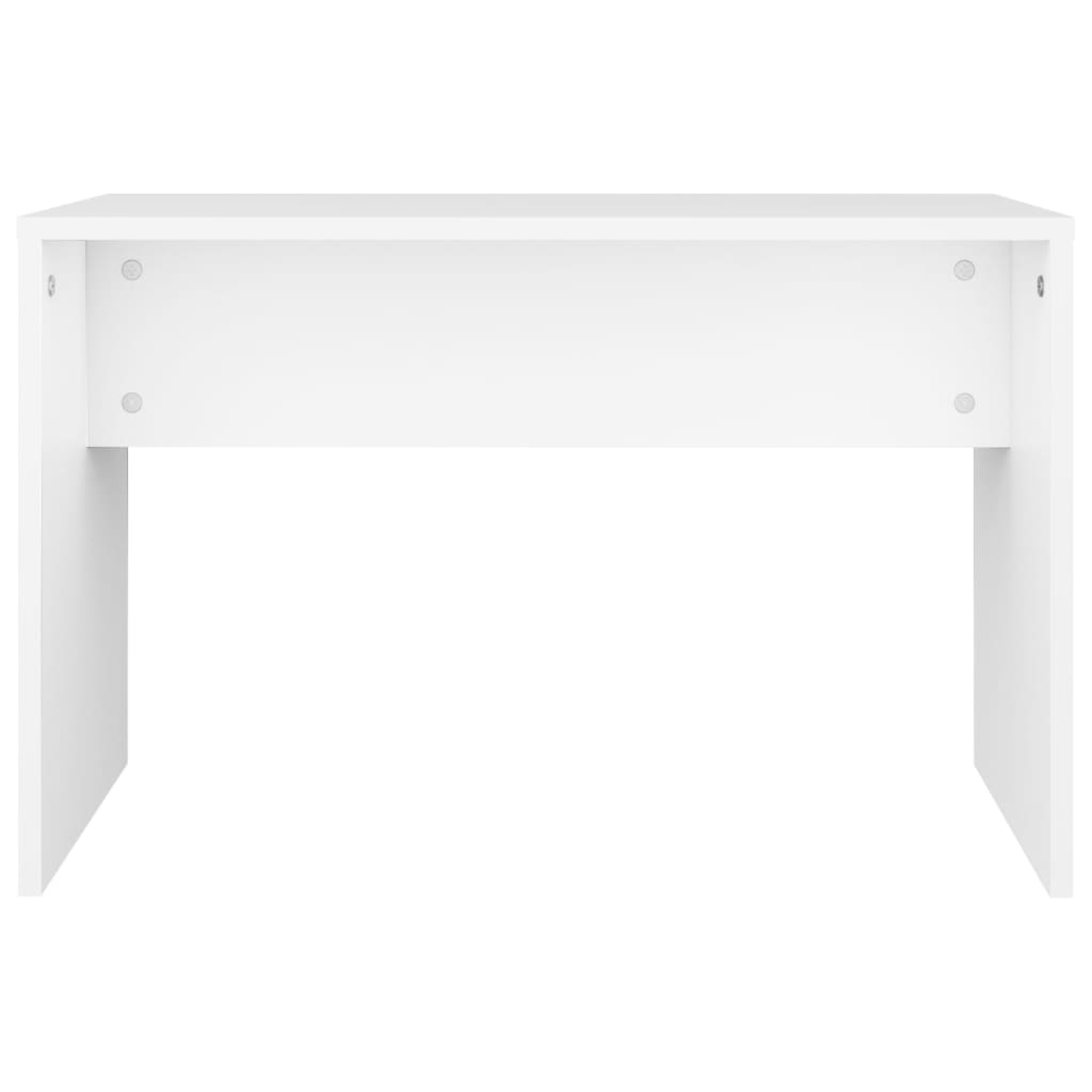 طقم طاولة تسريحة VidaXL أبيض 86.5x35x136 سم