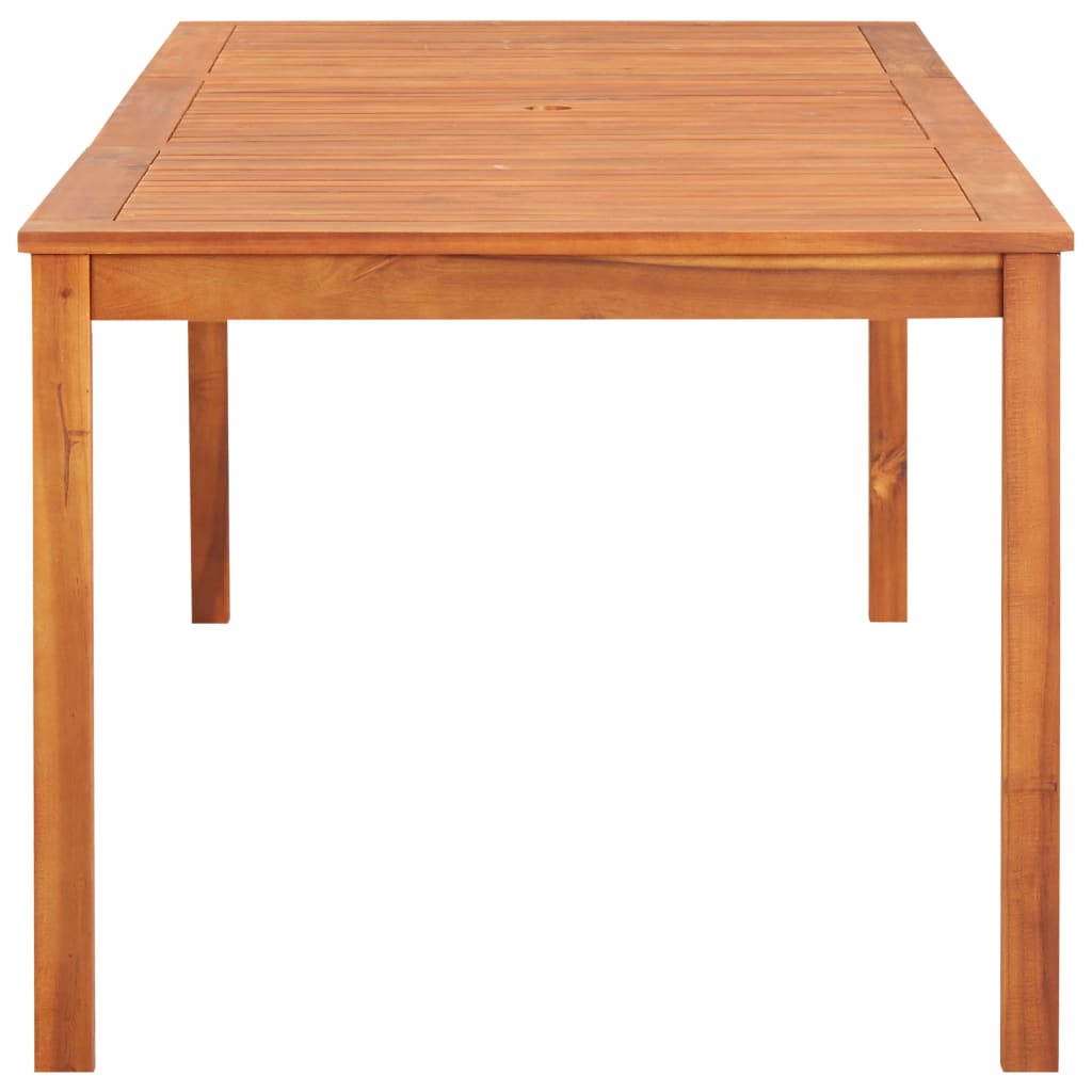 vidaXL طاولة حديقة 215×90×74 سم خشب سنط صلب