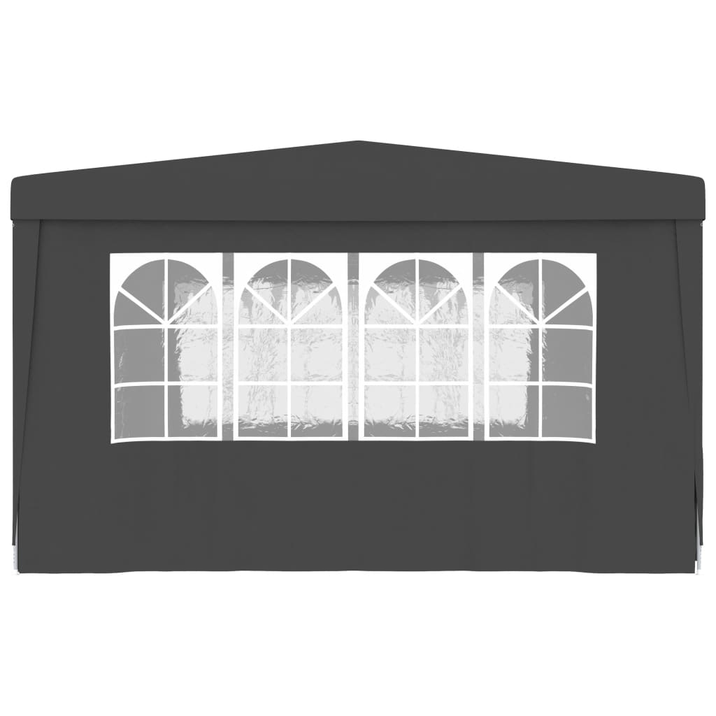vidaXL خيمة حفلات احترافية بجدران جانبية 4×4 م أنثراسيت 90 جم/م²