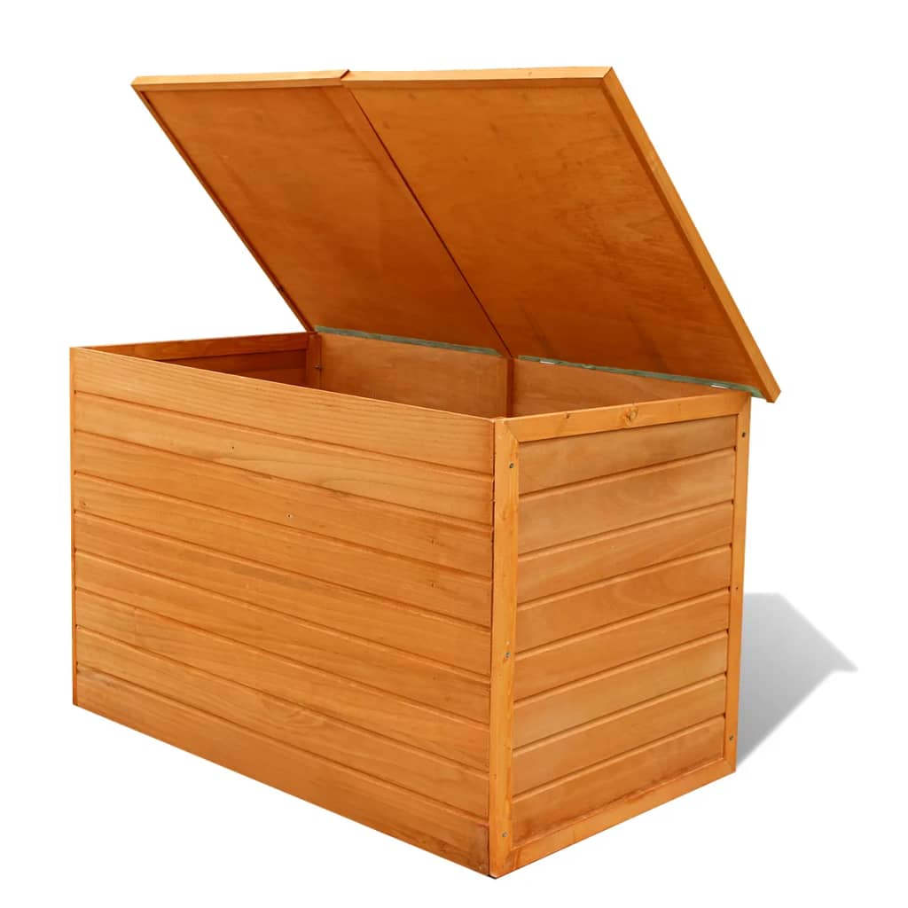 vidaXL صندوق تخزين للحديقة 126×72×72 سم خشب