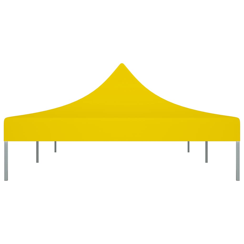 vidaXL سقف خيمة حفلات 6×3 م أصفر 270 جم/م²