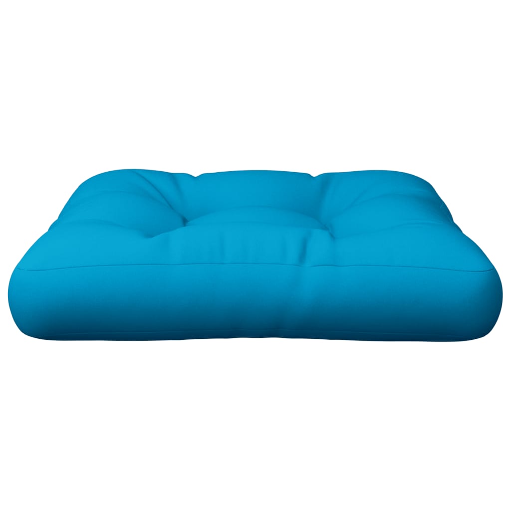 vidaXL وسادة أريكة طبليات أزرق 58×58×10 سم