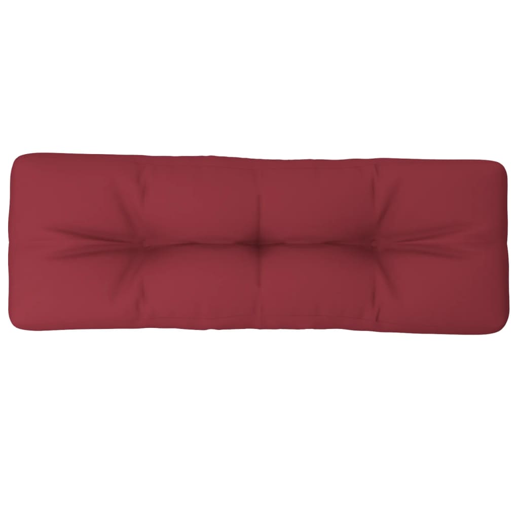 vidaXL وسادة أريكة طبلية أحمر خمري 120×40×10 سم