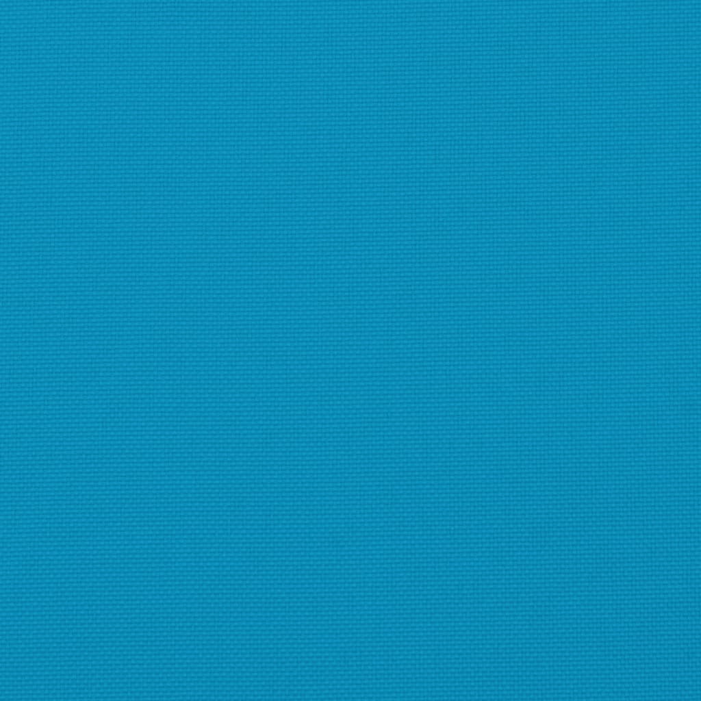 vidaXL وسائد كرسي 2 ق أزرق فاتح 50×50×7 سم قماش