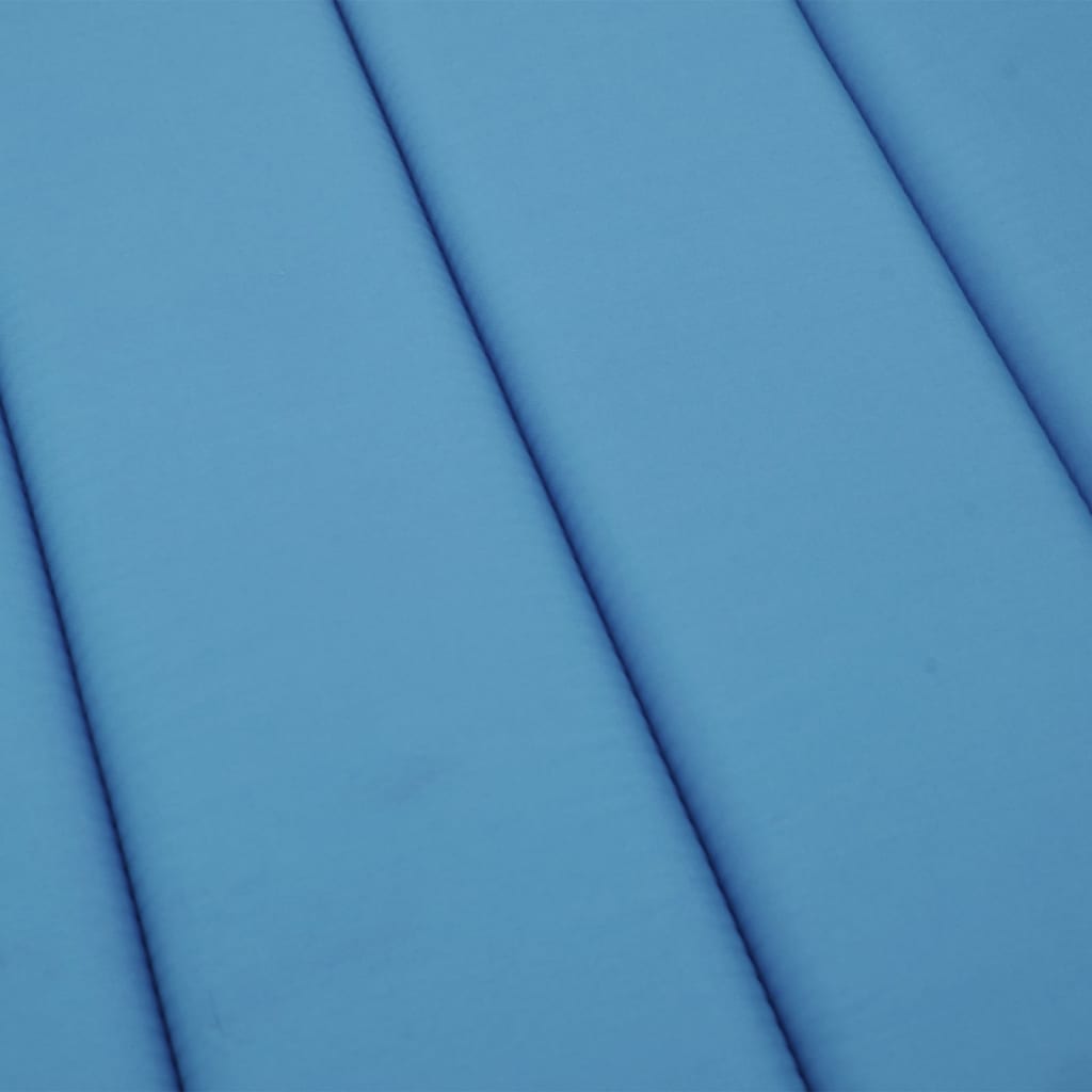 vidaXL وسادة كرسي تشمس أزرق 200×70×3 سم قماش