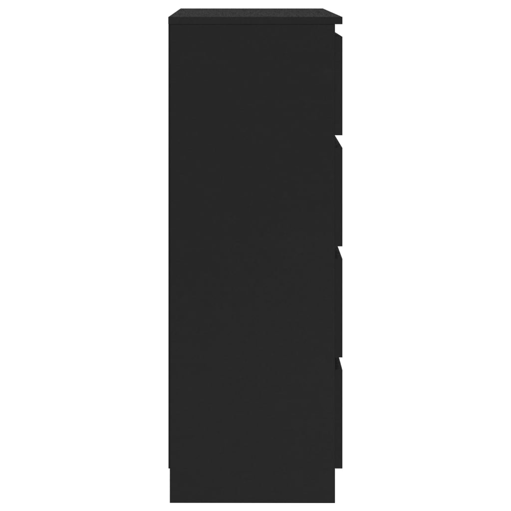 vidaXL خزانة جانبية أسود 60×35×98.5 سم خشب صناعي