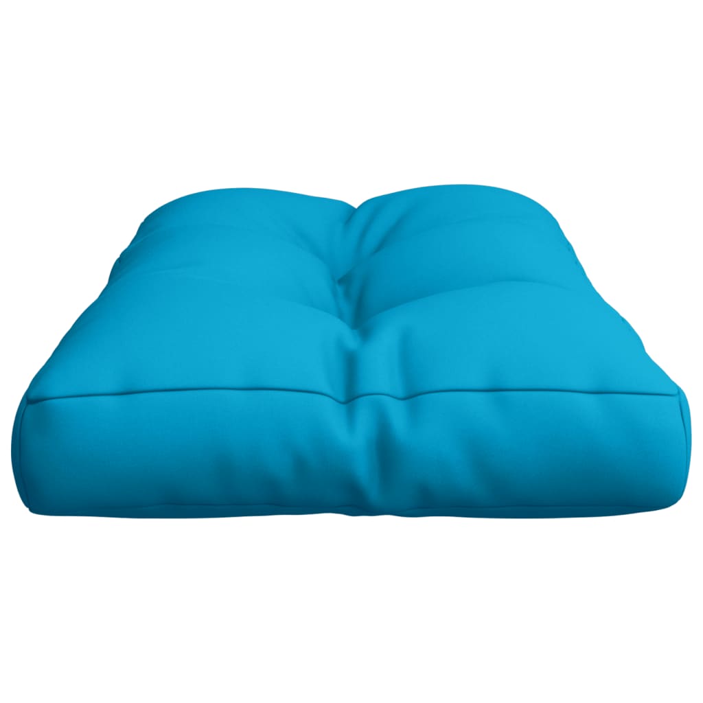 vidaXL وسادة أريكة طبليات أزرق 80×40×10 سم