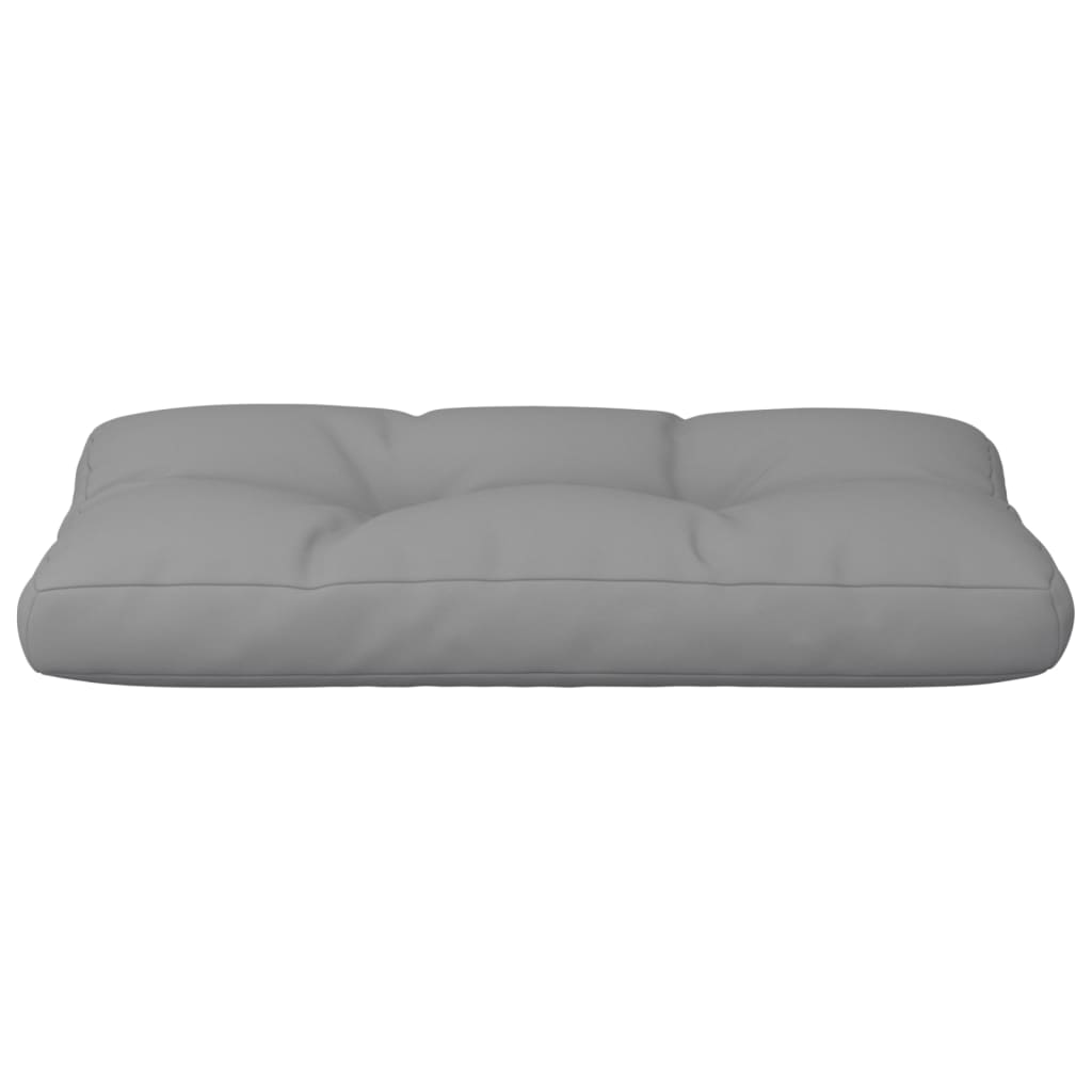 vidaXL وسادة أريكة طبليات رمادي 70×40×10 سم