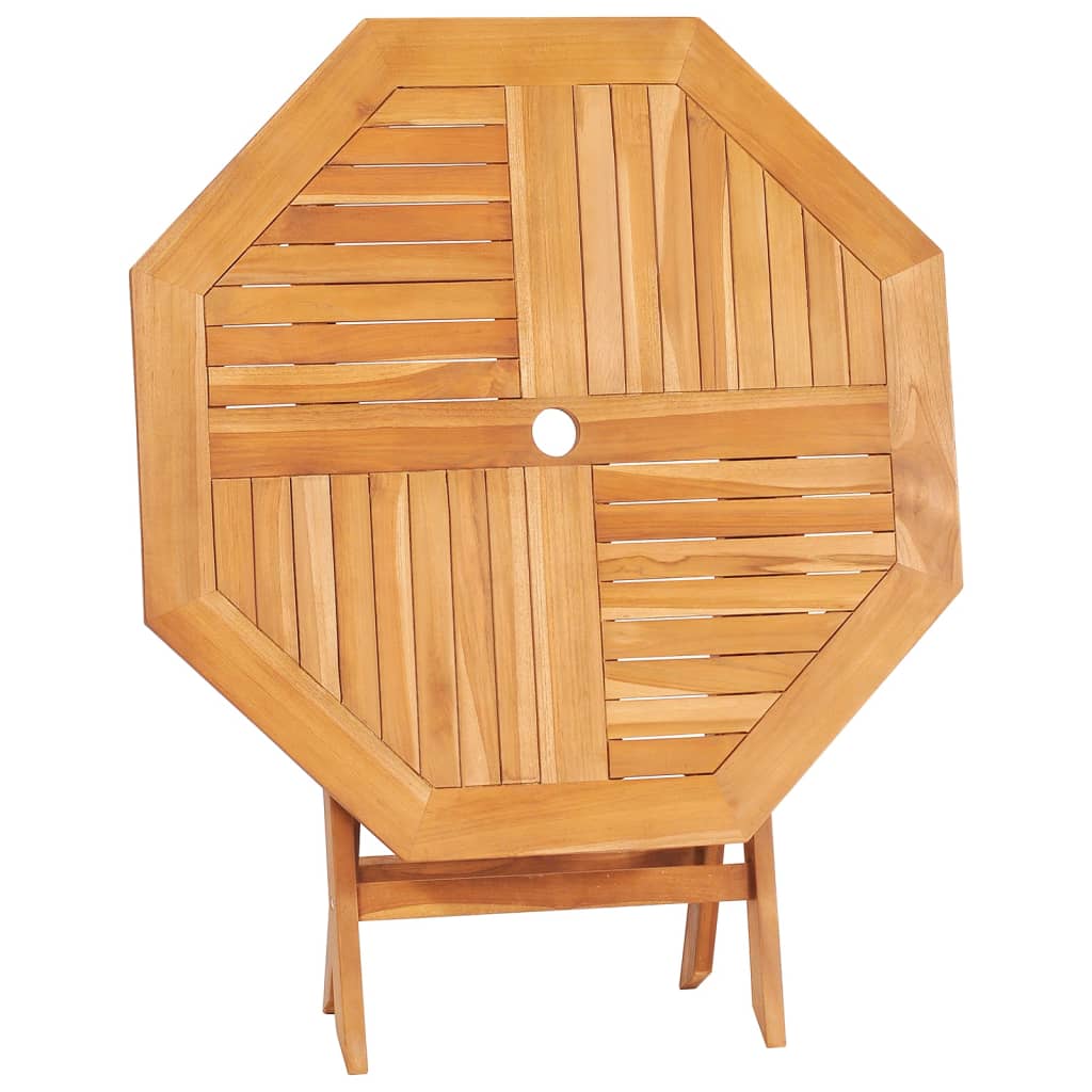 vidaXL طاولة حديقة قابلة للطي 85×85×76 سم خشب ساج صلب