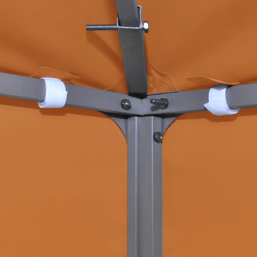 vidaXL غطاء مظلة جازيبو بديل 310 جم/م² برتقالي 3×3 متر