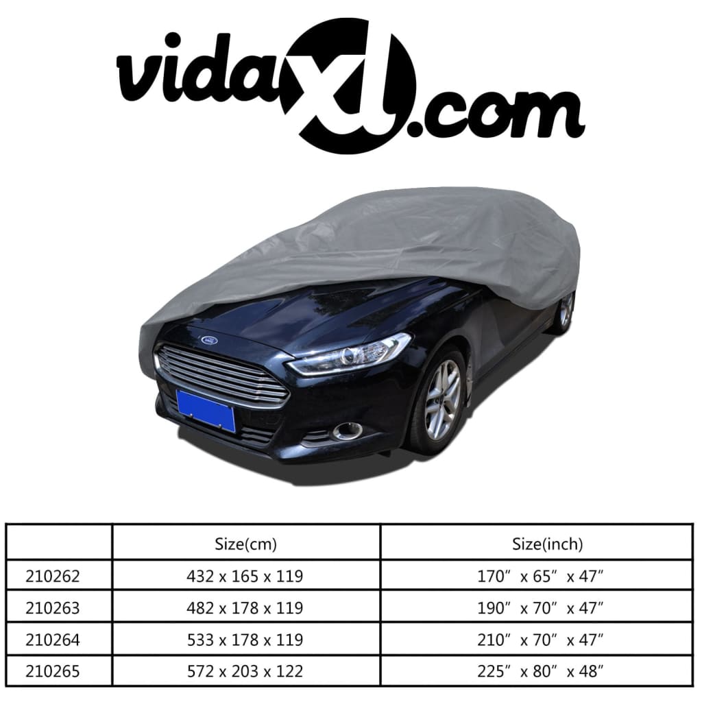 vidaXL غطاء سيارة قماش غير منسوج مقاس XL