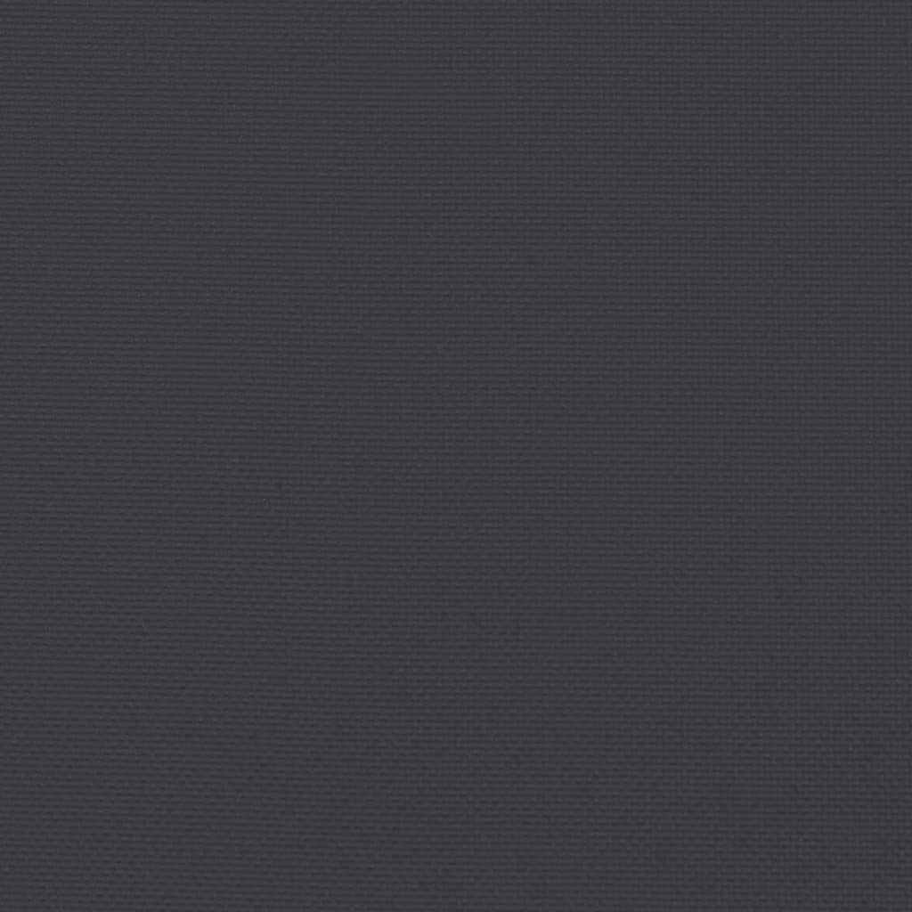 vidaXL وسادة بنش حديقة لون أسود 200×50×3 سم